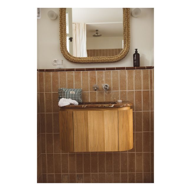 Gingham Toiletry Bag | Verde