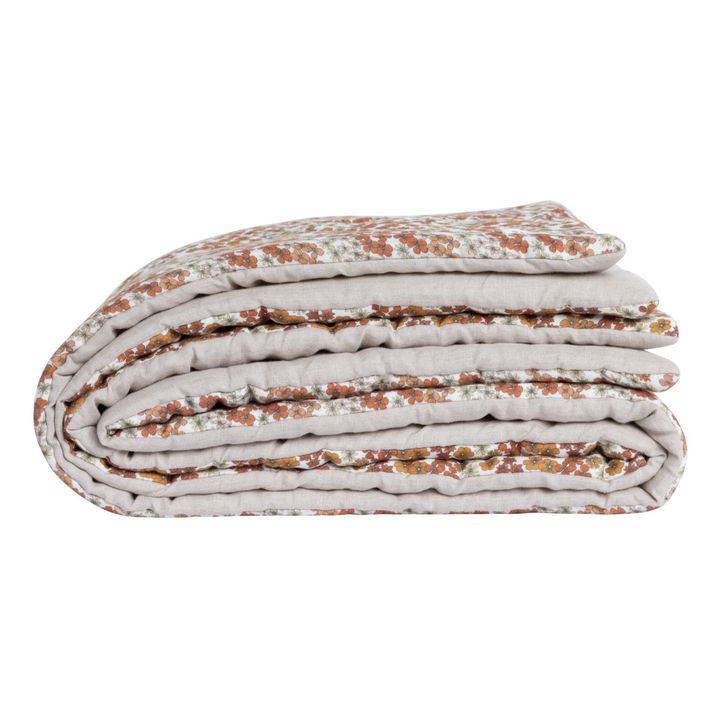 Gabrielle Paris Printed Linen Quilt Rosewood Smallable