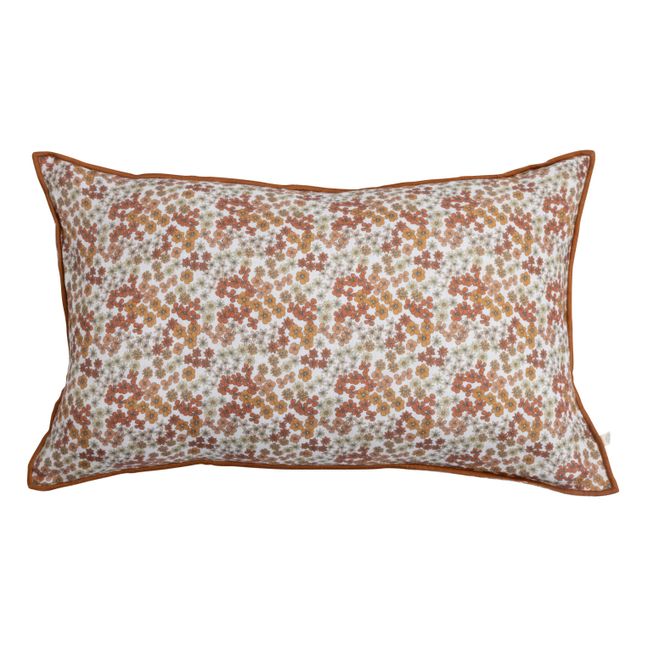 Caracas Washed Linen Cushion | Rosewood