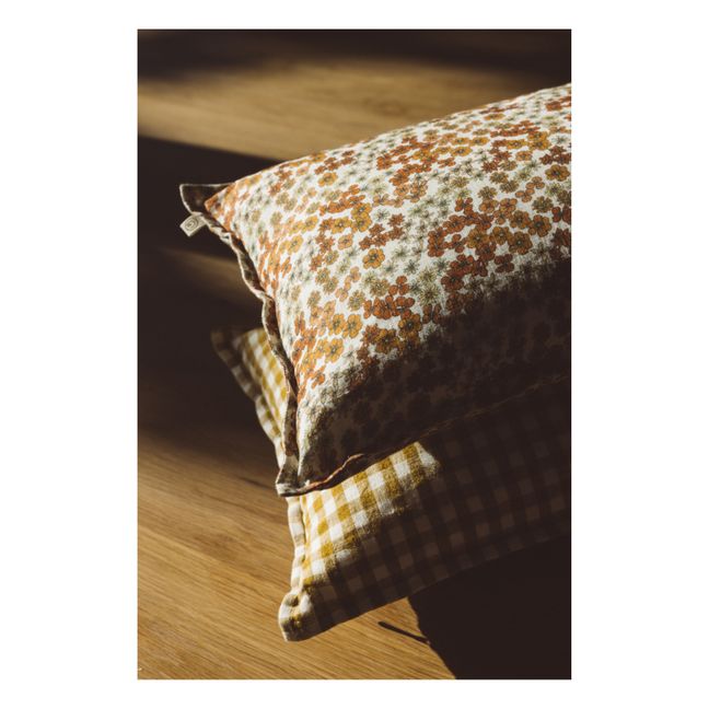 Washed Linen Flower Pillowcase | Palisandro