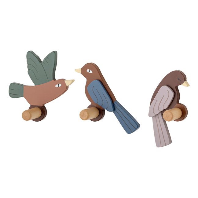Patères Lewi - set de 3 | Marron