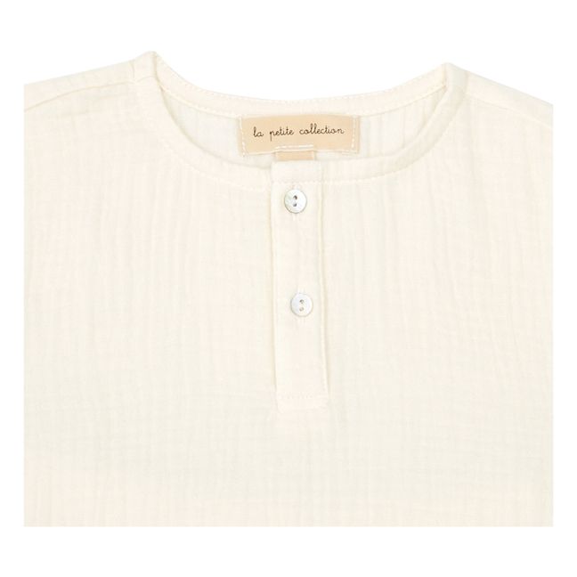 Organic Cotton Gauze Pajamas Top + Shorts | Crudo
