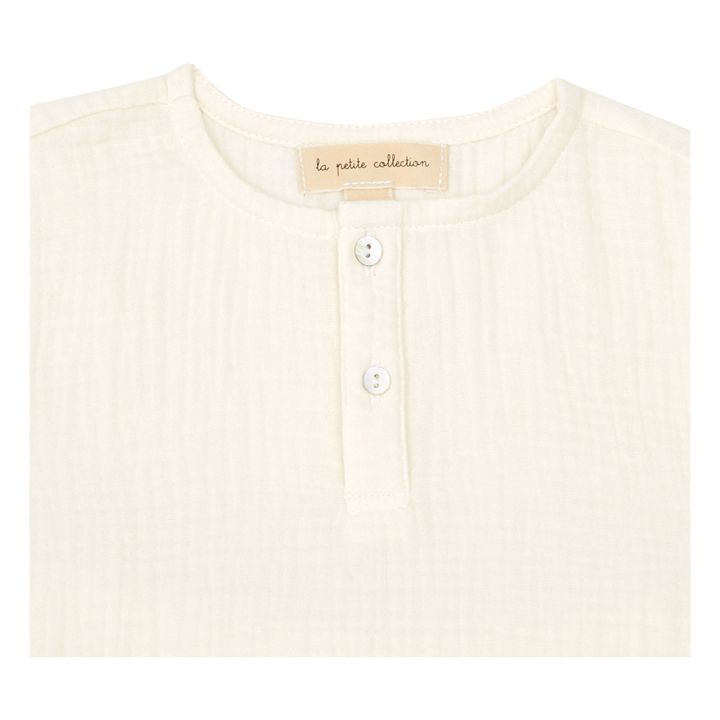 Organic Cotton Gauze Pajamas Top + Shorts | Crudo- Imagen del producto n°1