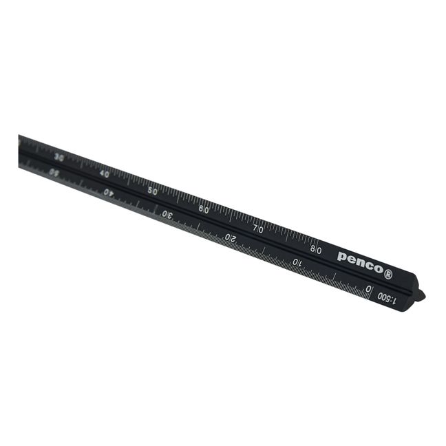 Règle en aluminium | Noir foncé