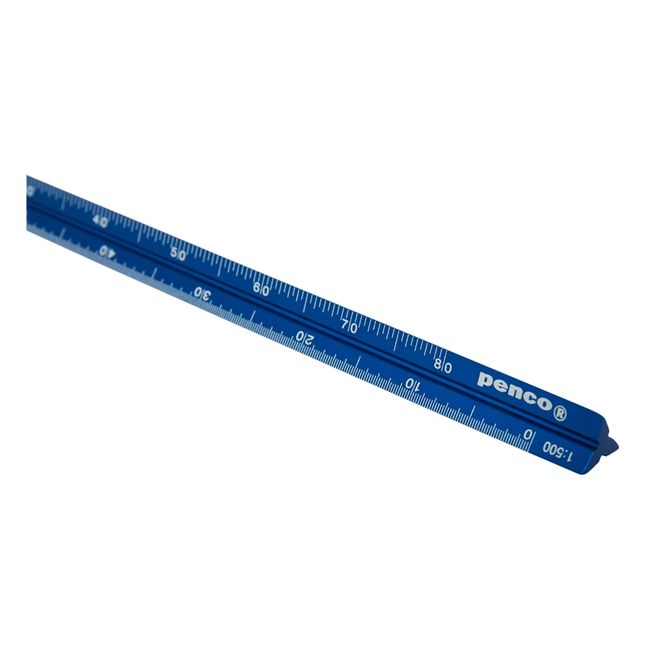 Righello in alluminio | Blu elettrico