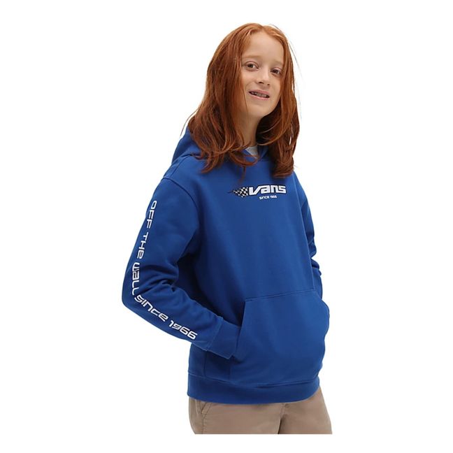 Reflective Checkerboard Hoodie | Azul
