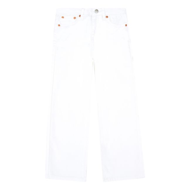 Wide-Legged Jeans | Weiß
