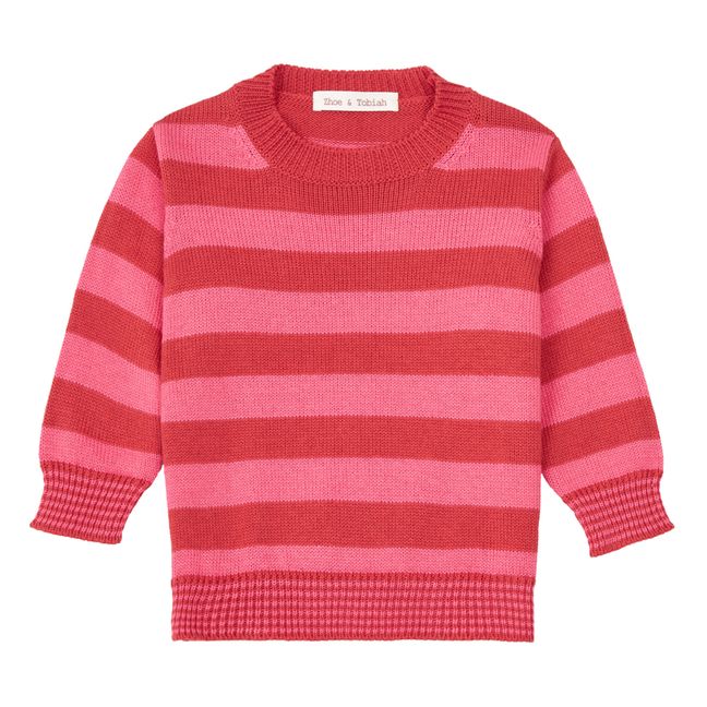 Maglione a righe | Rosa