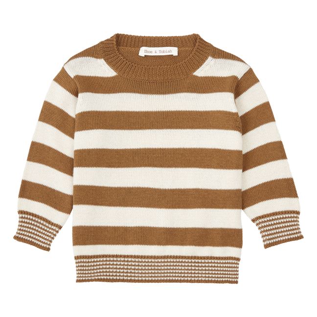 Pull Rayé | Camel