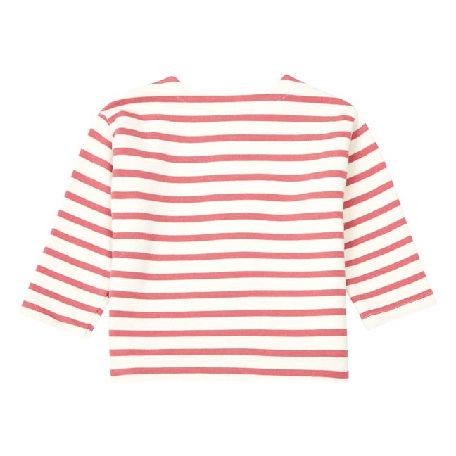 Striped Pocket Cardigan | Pink