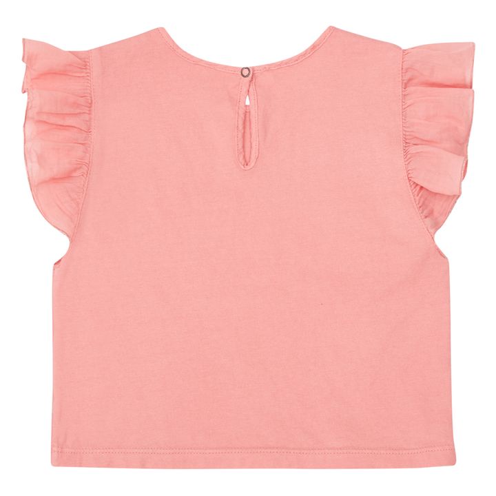 T-Shirt Rüschen | Rosa- Produktbild Nr. 1