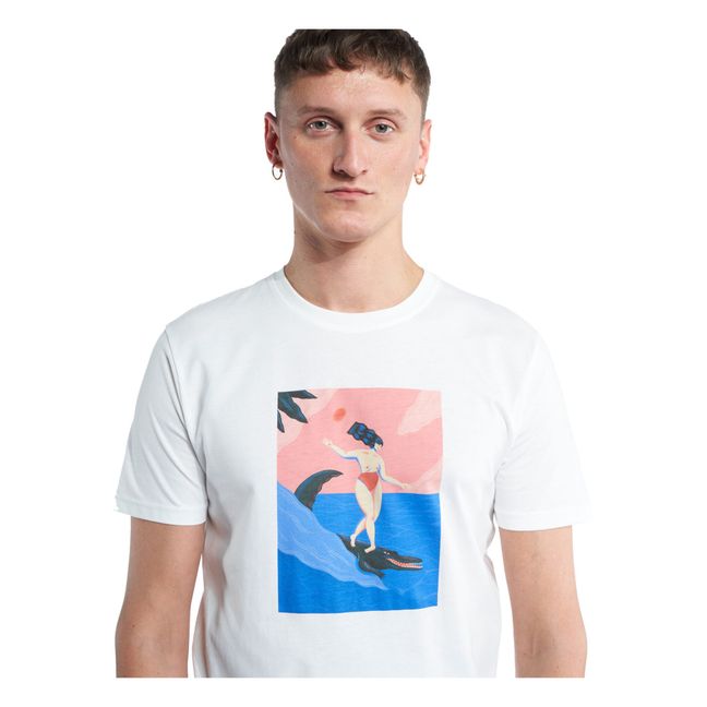 Crocosurf T-Shirt | Ecru