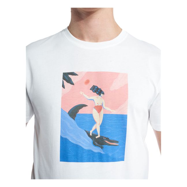 Crocosurf T-Shirt | Ecru