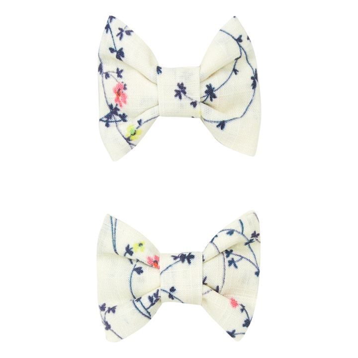Miniclic Bow Hair Clips - Ceremony Collection | Ecru- Immagine del prodotto n°0