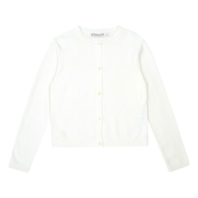 Cardigan Cachemire Celia - Collection Cérémonie  | Ecru