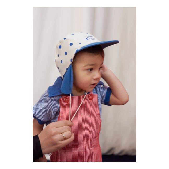 Kappe Wolly Polka | Blau