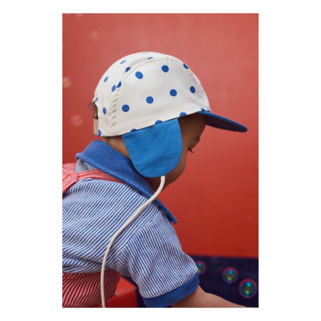 Kappe Wolly Polka | Blau