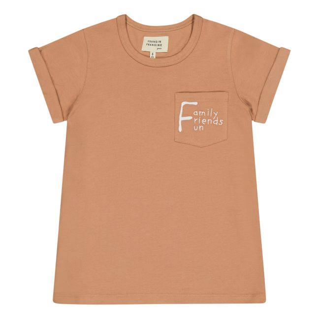 T-Shirt Coton Bio Family Loulou | Camel