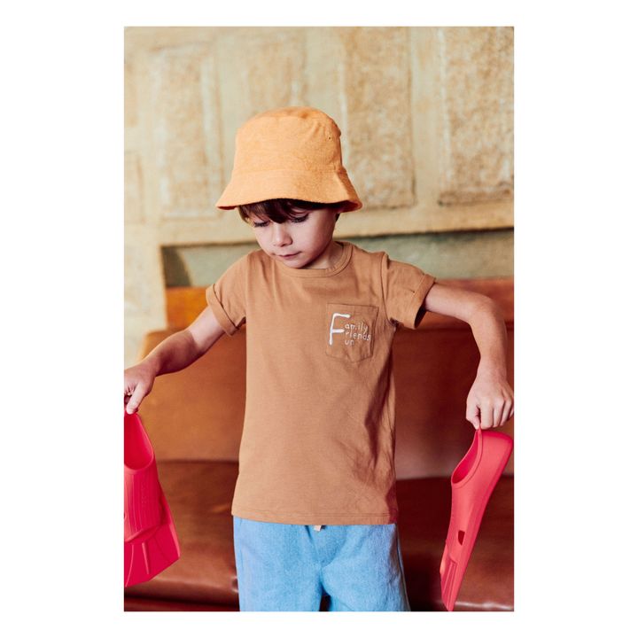 Family Loulou Organic Cotton T-shirt | Camel- Imagen del producto n°1