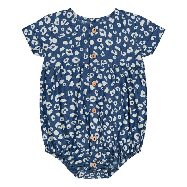 Griotte Denim Romper | Leopardo