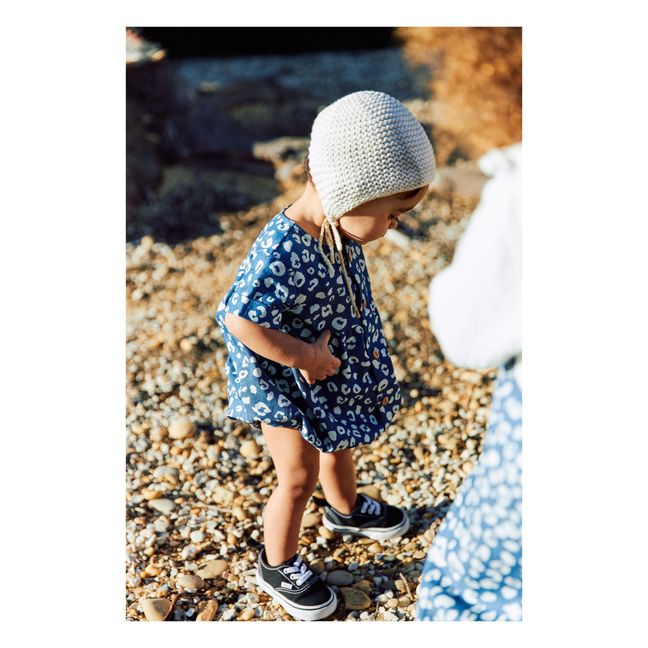 Griotte Denim Romper | Leopardo