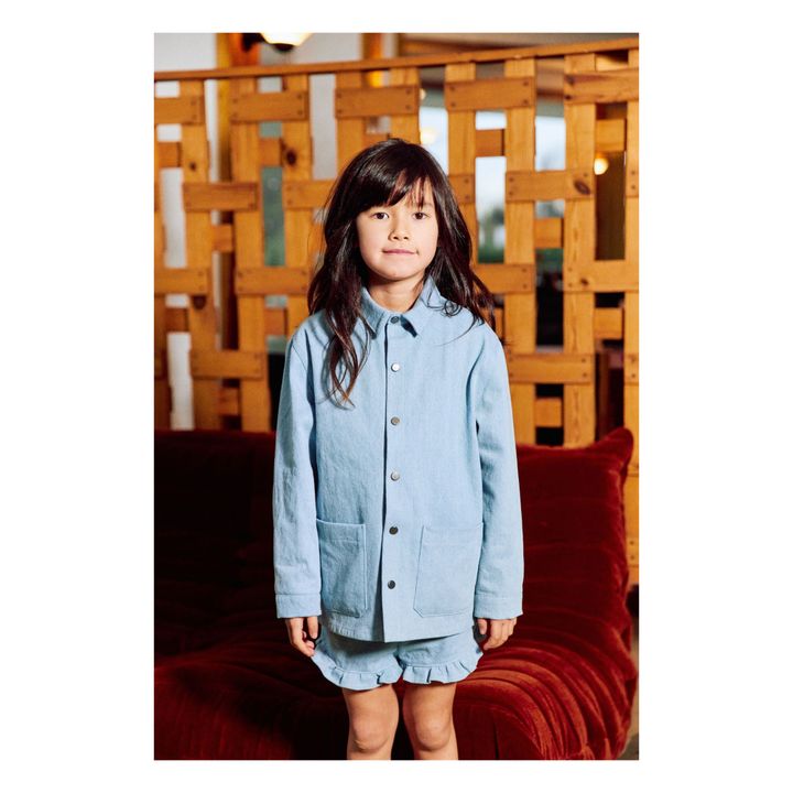Louise Denim Overshirt | Blue- Product image n°1