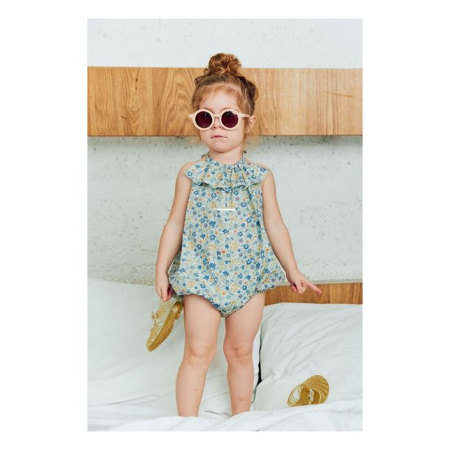 Lulu Floral Print Romper | Verde