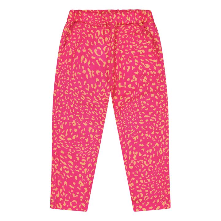 Manon Leopard Print Pants | Fuchsia- Product image n°0