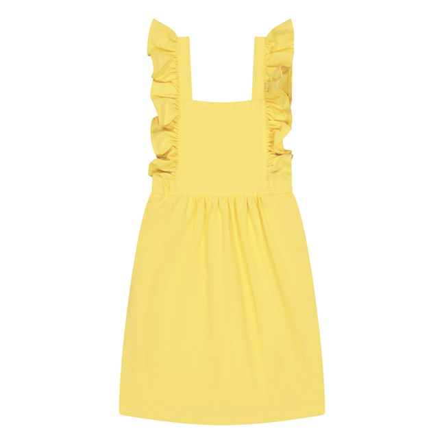 Zoé Ruffle Dress | Gelb