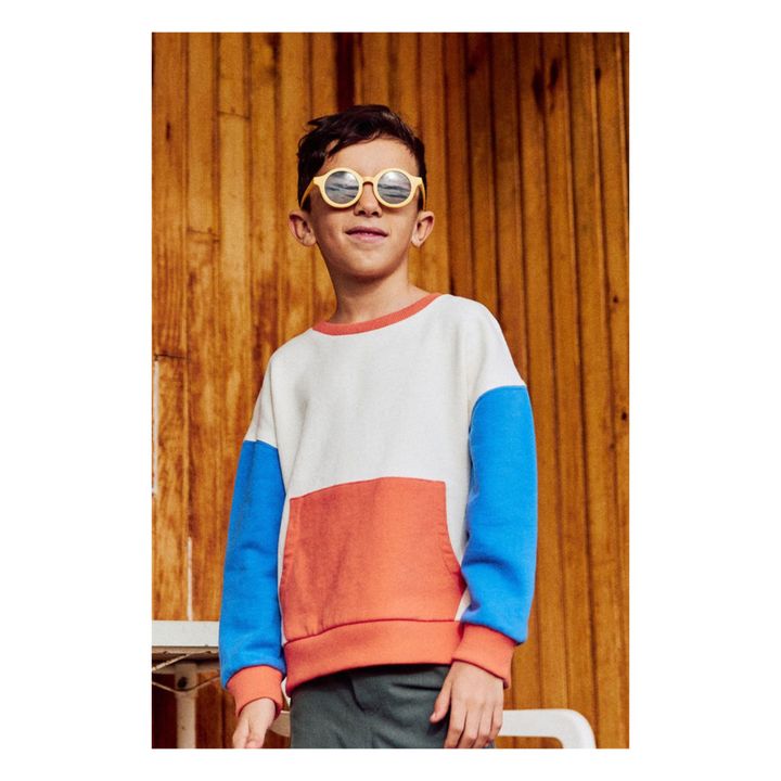 Edith Tricolor Organic Cotton Sweatshirt | Crudo- Imagen del producto n°1