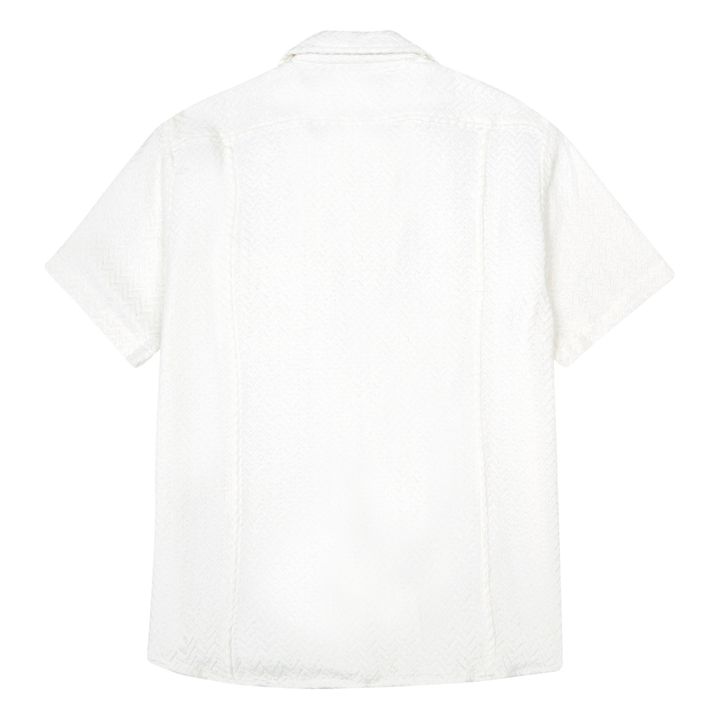 Acid Short-Sleeved Plaid Shirt | Ecru- Immagine del prodotto n°5