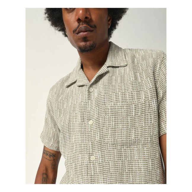 Rainbow Wave Short-Sleeved Shirt | Verde