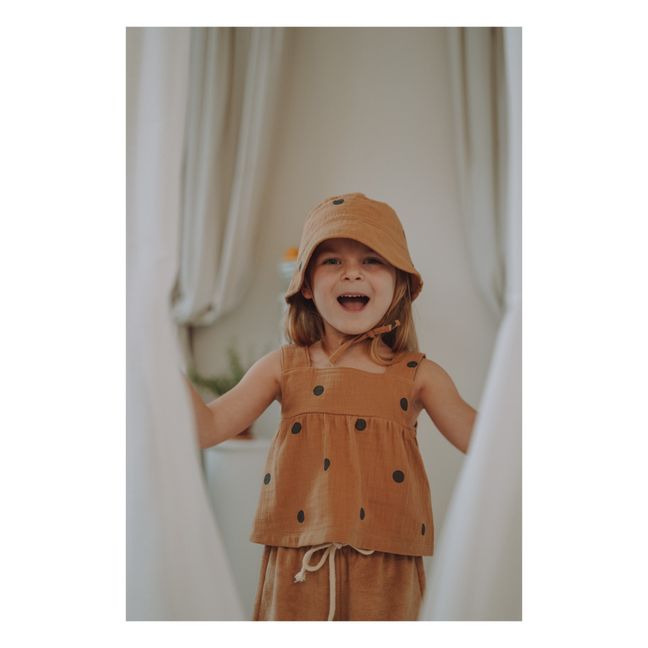 Dolce Organic Chiffon Blouse | Camel