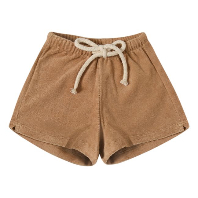 Short Eponge Coton Bio Uni | Camel