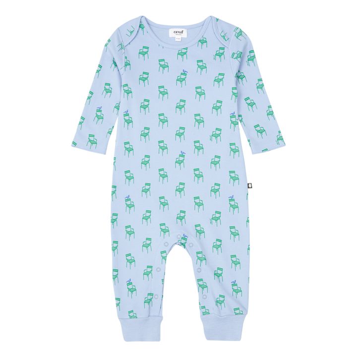 Chair Print Jumpsuit | Azzurro- Immagine del prodotto n°0
