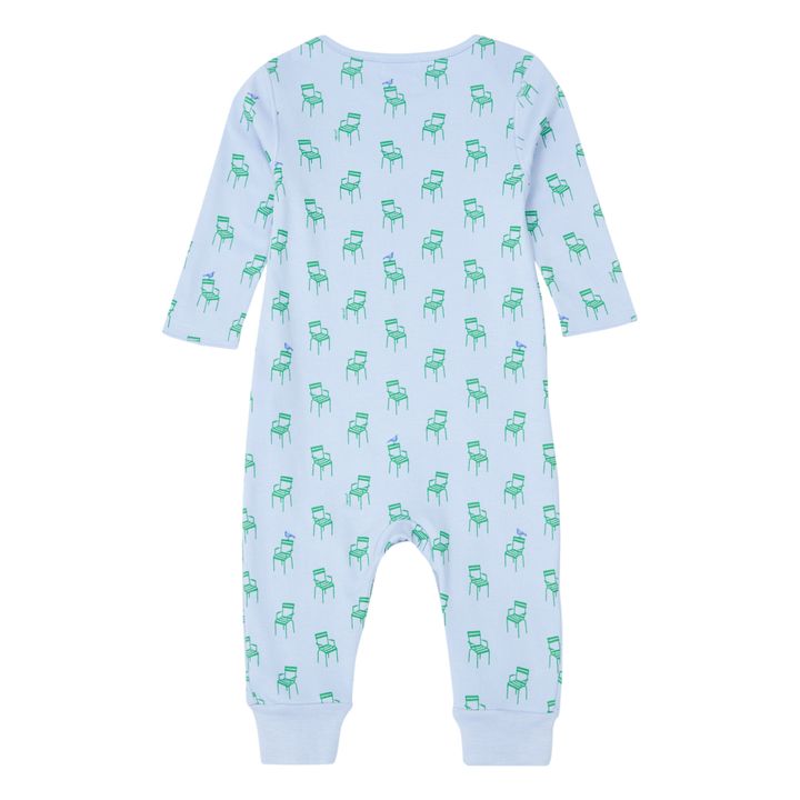 Chair Print Jumpsuit | Azzurro- Immagine del prodotto n°1