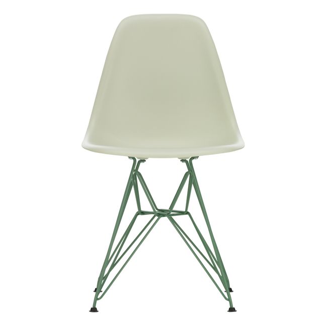 Chaise DSR - piètement blanc epoxy - Charles & Ray Eames | Verde arcilla
