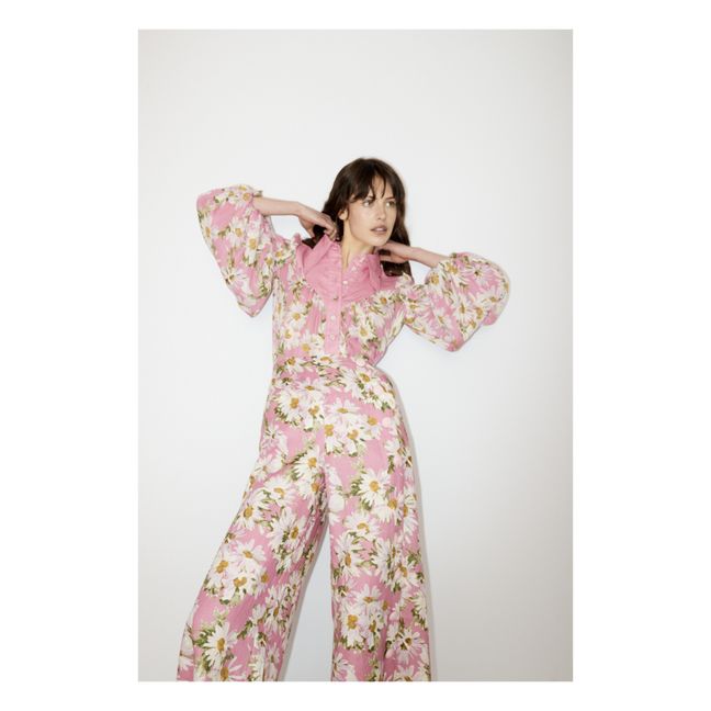 Chemise Maia Soie et Lin | Rose
