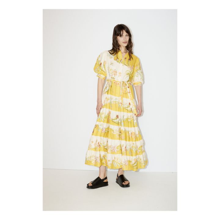 Vestido de lino Ira | Amarillo Limón- Imagen del producto n°1