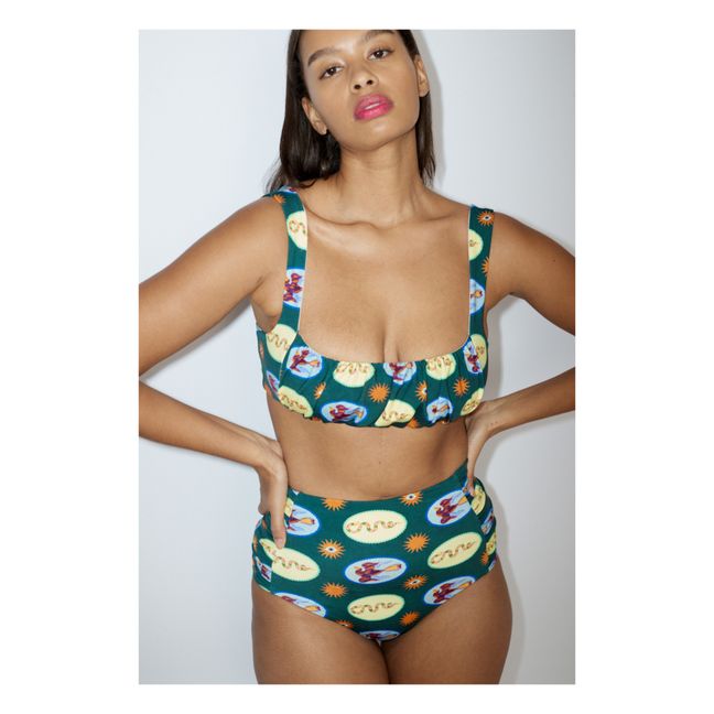 Braguita de bikini Guardian hecho de materiales reciclados | Verde esmeralda
