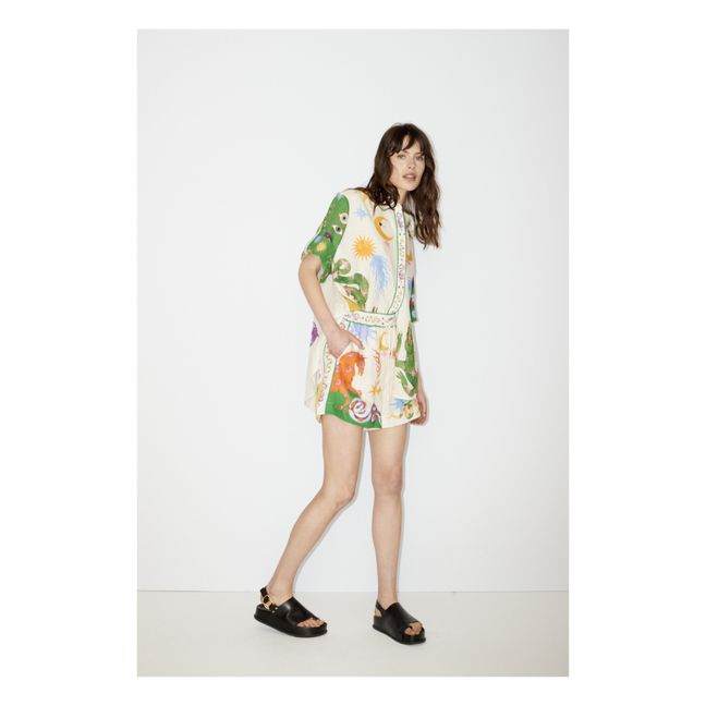 Pantaloncini, modello: Seeker, in lino | Ecru