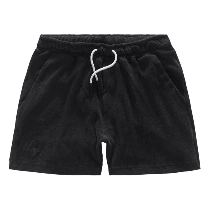 Terry Cloth Shorts | Black- Product image n°0