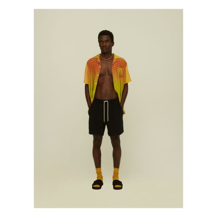Terry Cloth Shorts | Black- Product image n°1