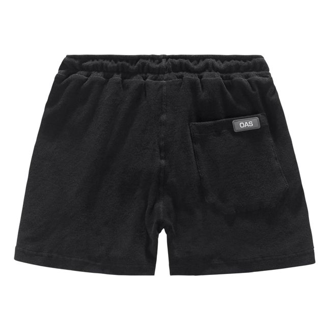 Pantalón corto de felpa | Negro