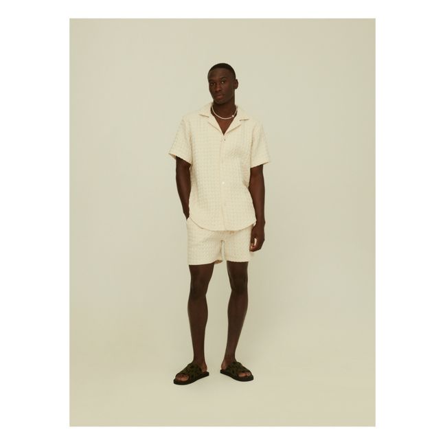 Short Porto Waffle | Ecru