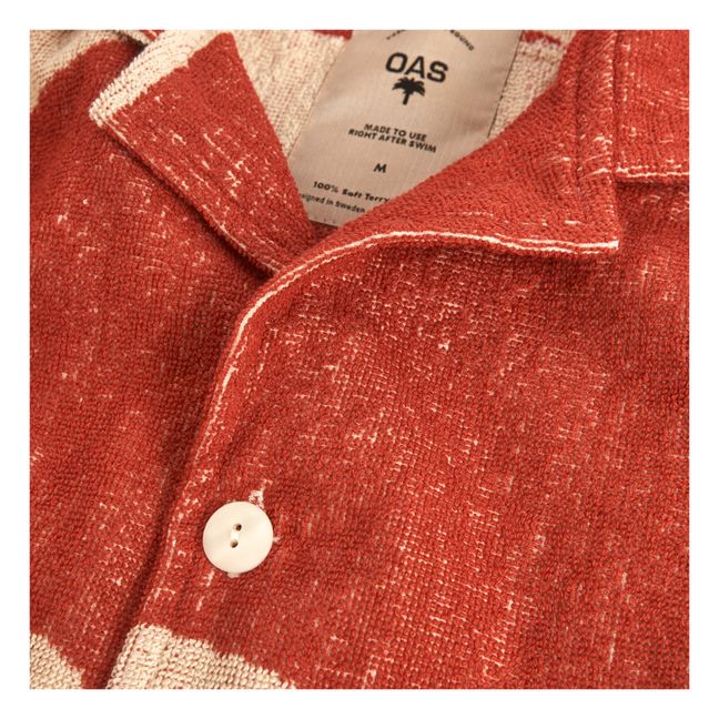 Amber Dune Terry Short Sleeved Shirt | Red