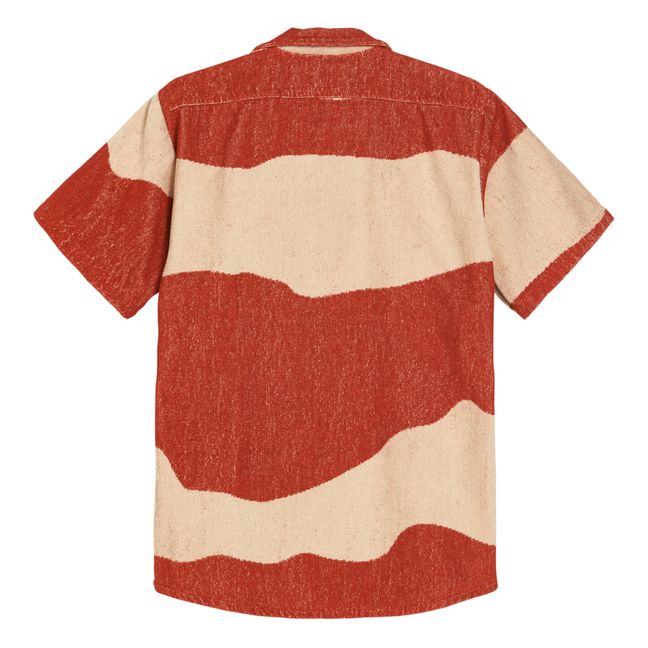 Amber Dune Terry Short Sleeved Shirt | Red