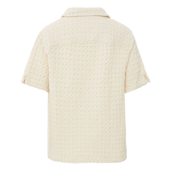 Waffle Polo Shirt | Seidenfarben