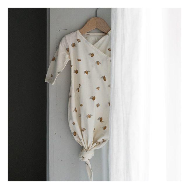 Nachtkimono Tonka Bio-Baumwolle | Cremefarben