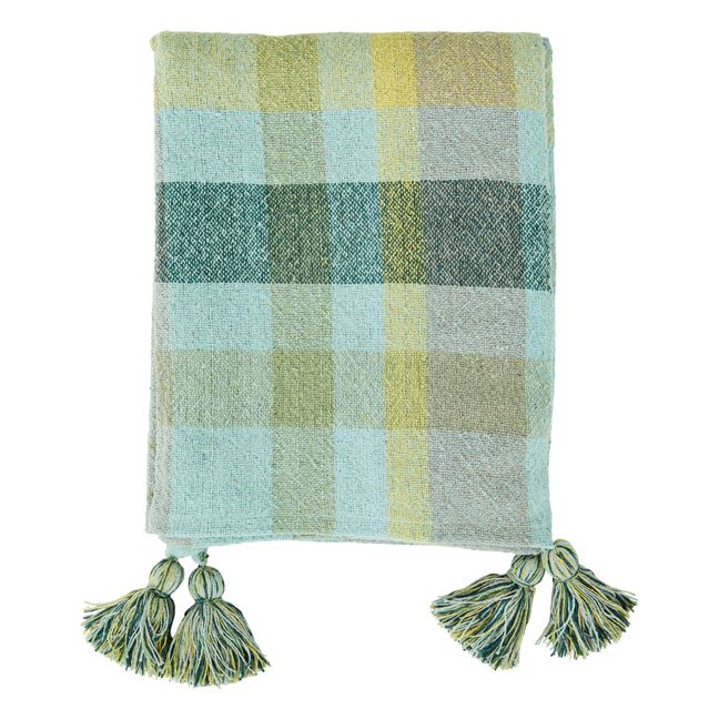 Checked Throw | Mintgrün
